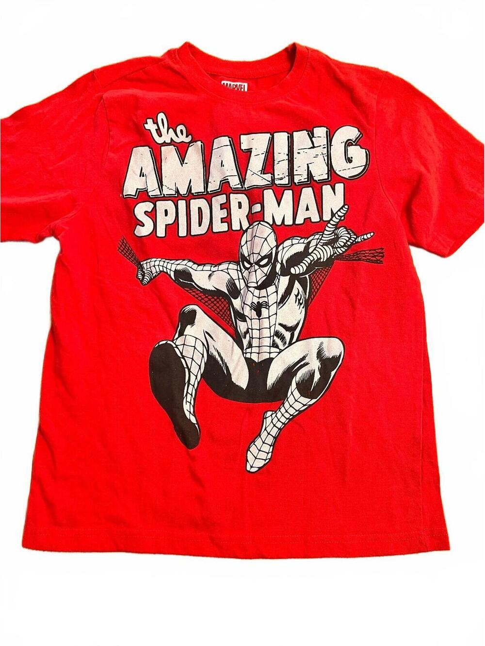The Amazing Spider-Man Red Graphic T-Shirt Large 14/16
